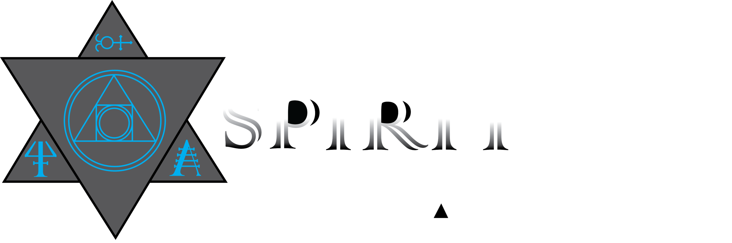 Spirit Mechanix logo featuring sacred geometry and alchemical-inspired industrial design